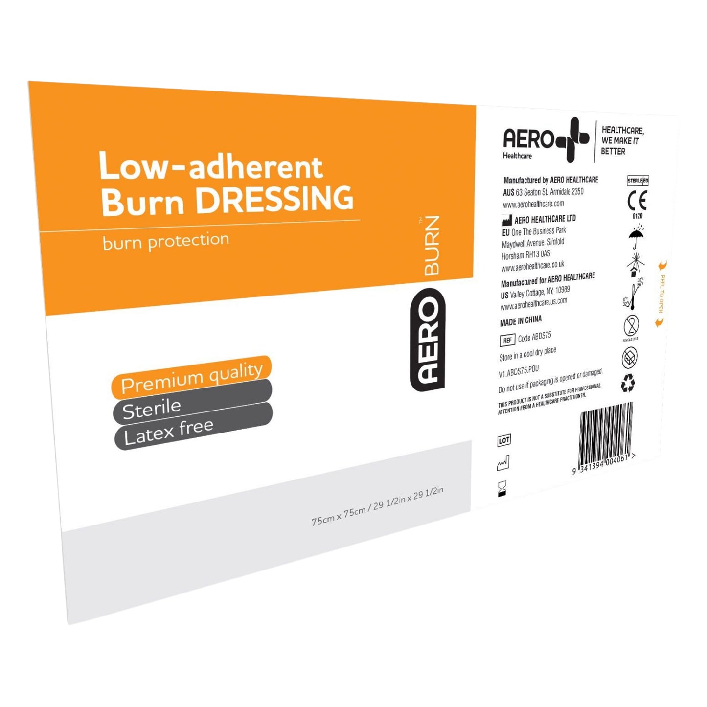 Low Adherent Burn Dressing - Aero (1) - First Aid Distributions