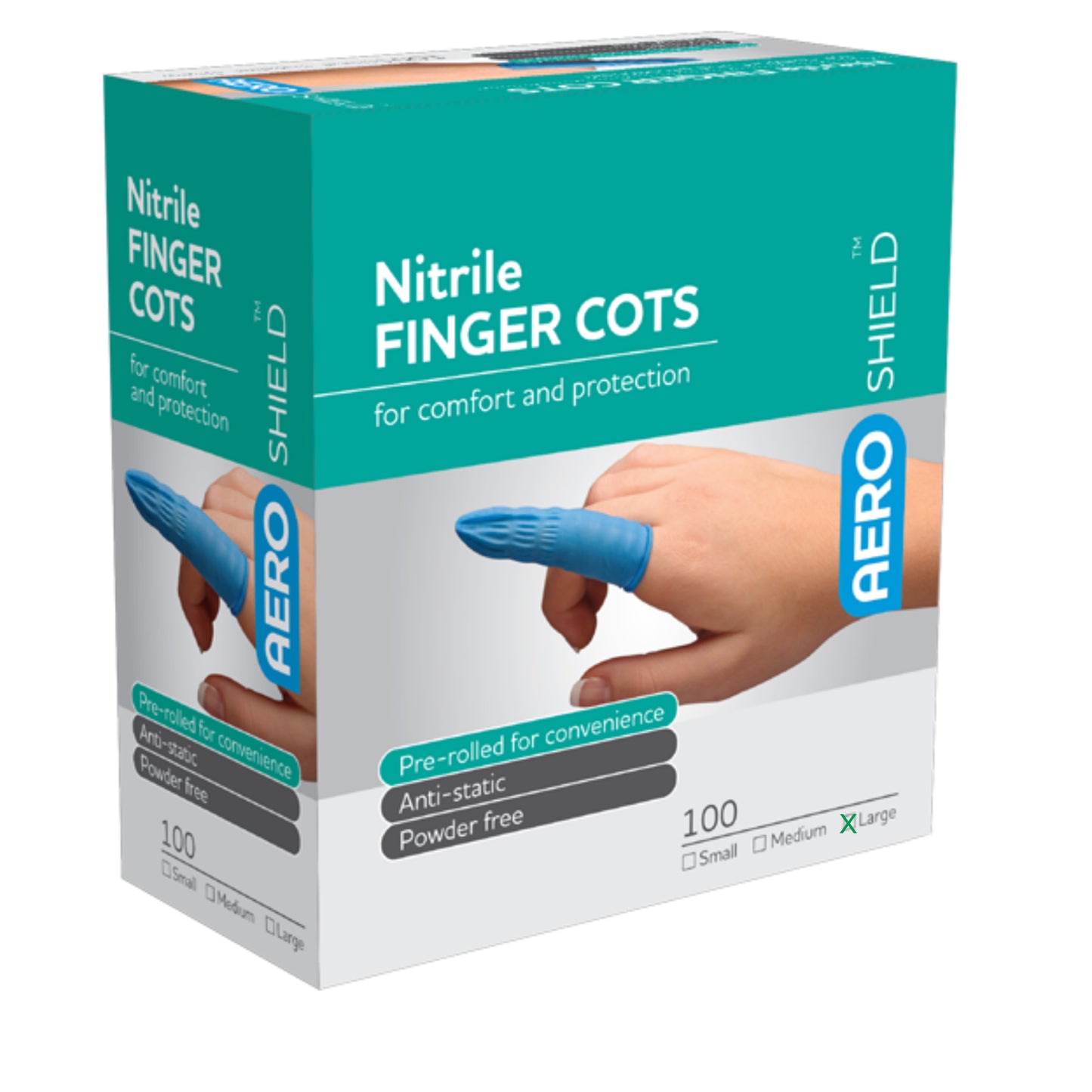 Finger Cots Nitrile - Aero (100) - First Aid Distributions