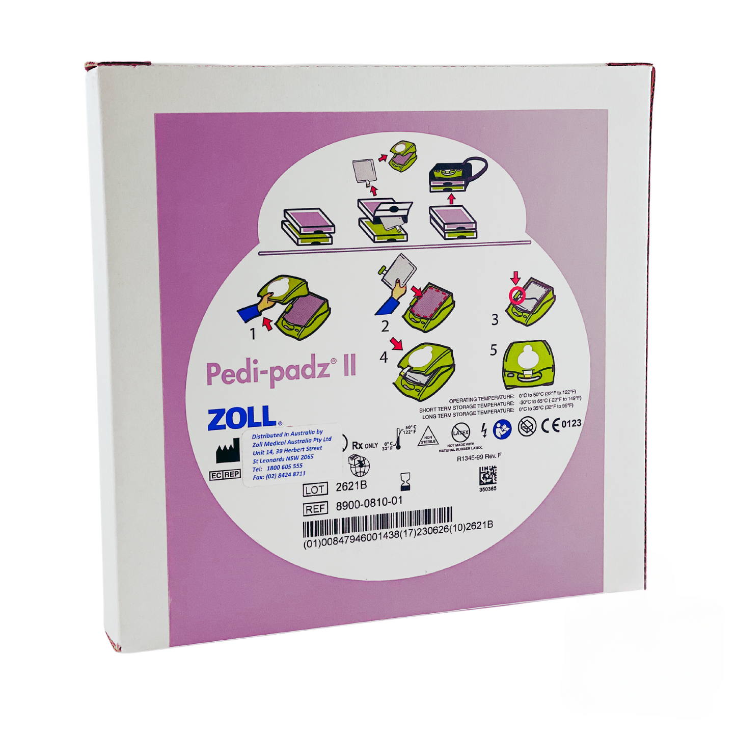 Zoll Pedi-Padz II AED Defibrillation Pads - Paediatric (1) - First Aid Distributions