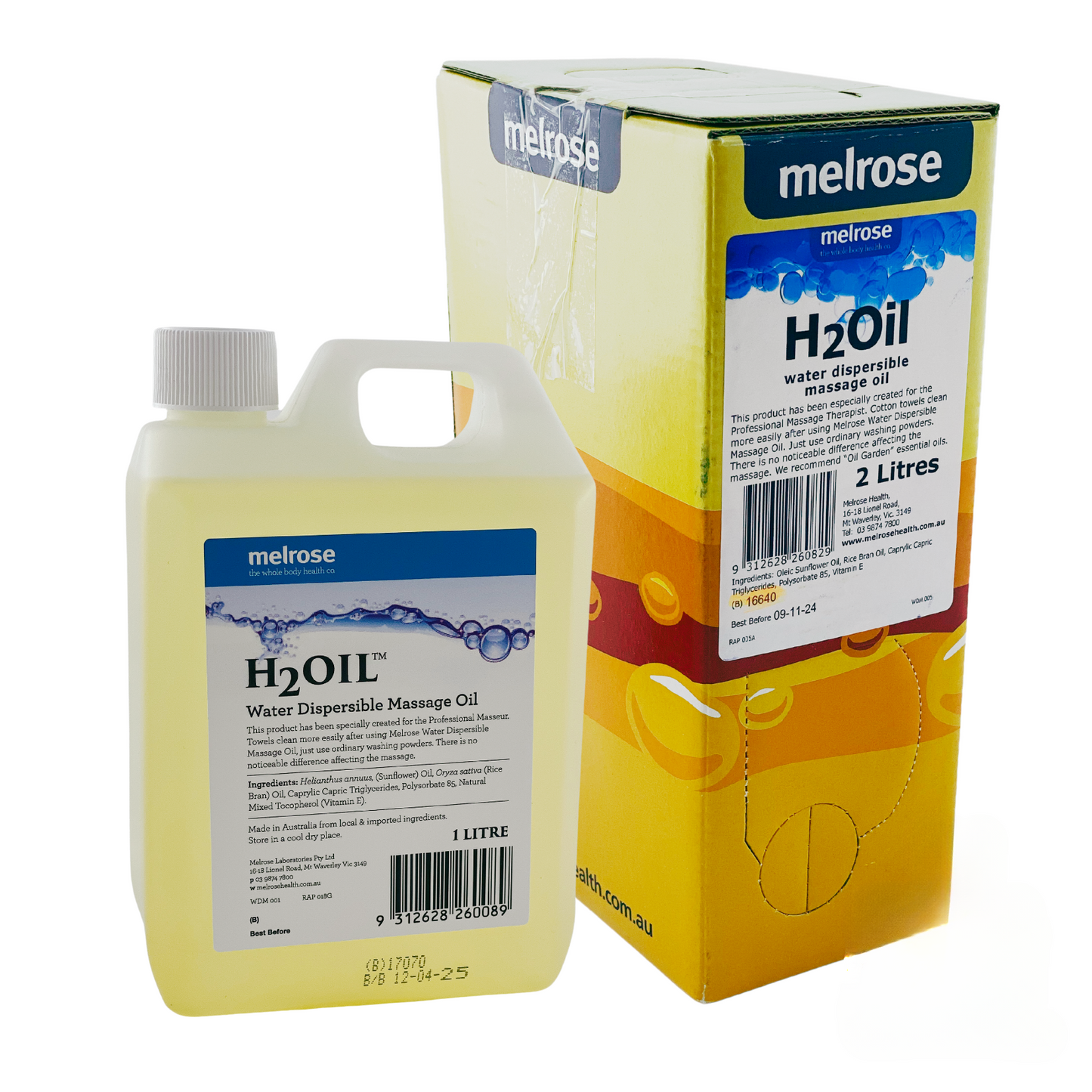 Water Dispersible Massage Oil -  H2Oil (1)