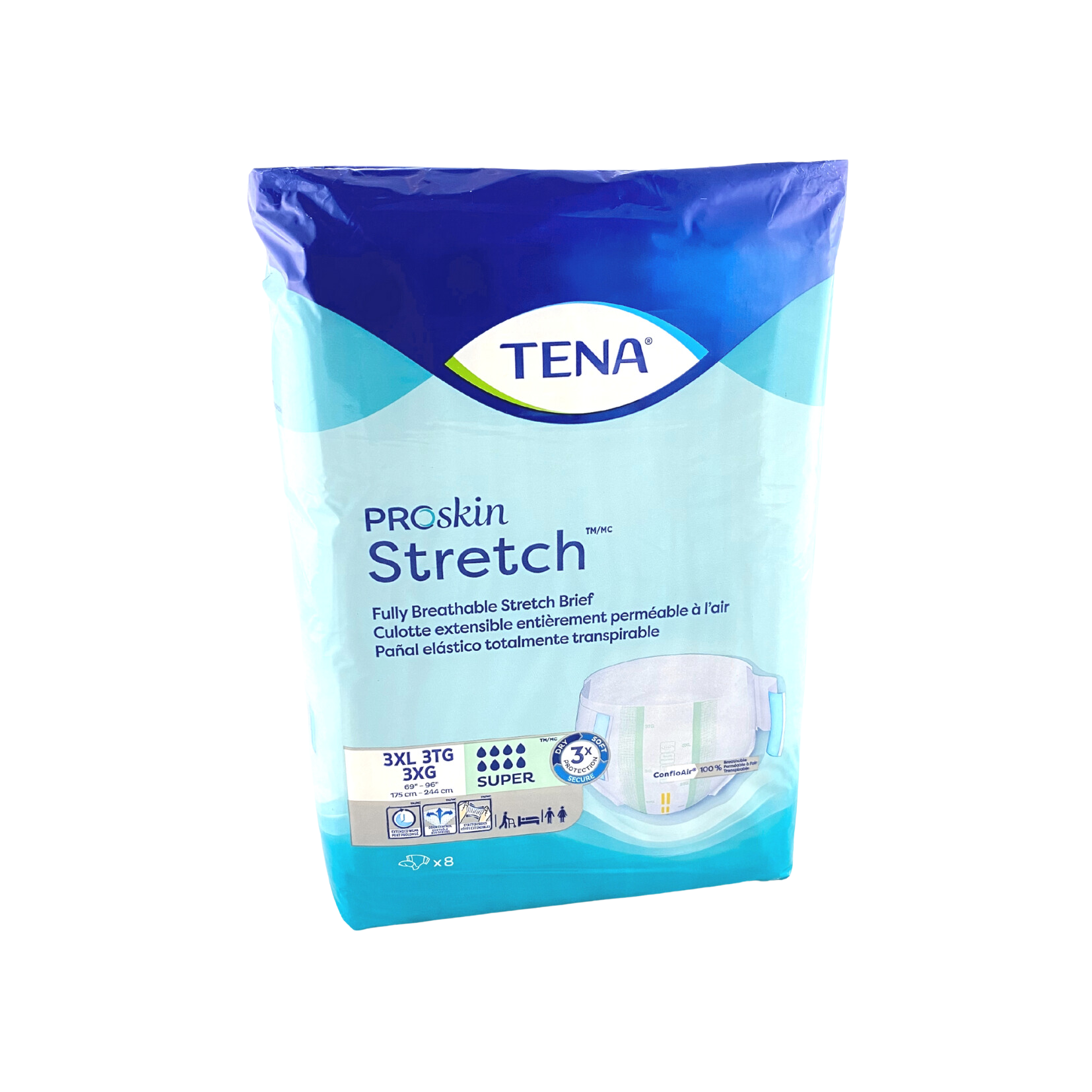 Tena Stretch Bariatric 3XL Pk 8 - First Aid Distributions