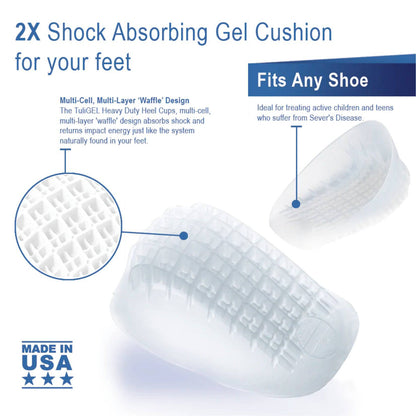 Heavy Duty Gel Heel Cups - Tuli's (1) - First Aid Distributions