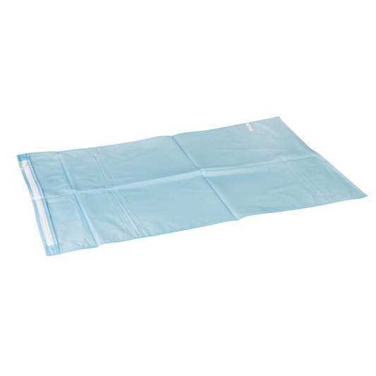 Pillow Protector Zippered Blue Vinyl (1)