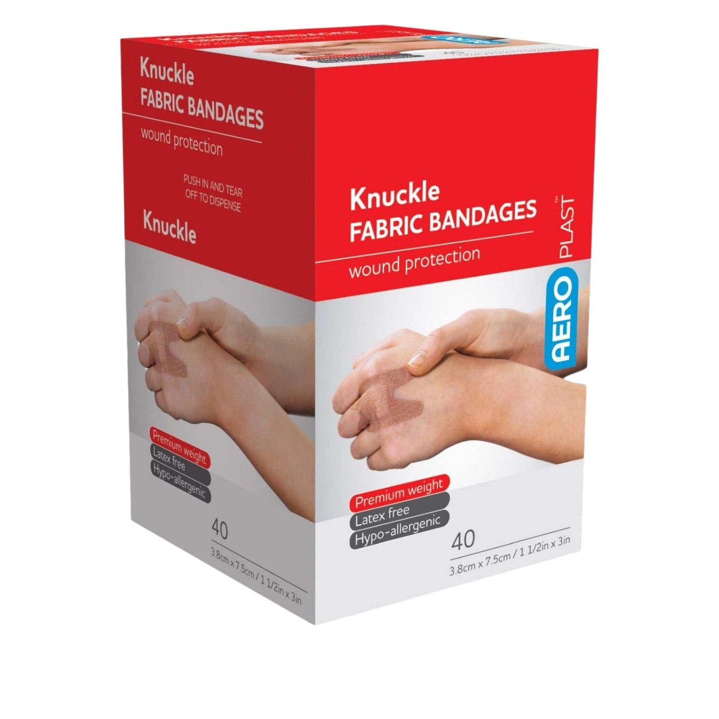 Fabric Plasters Knuckle - Aero (40) - First Aid Distributions