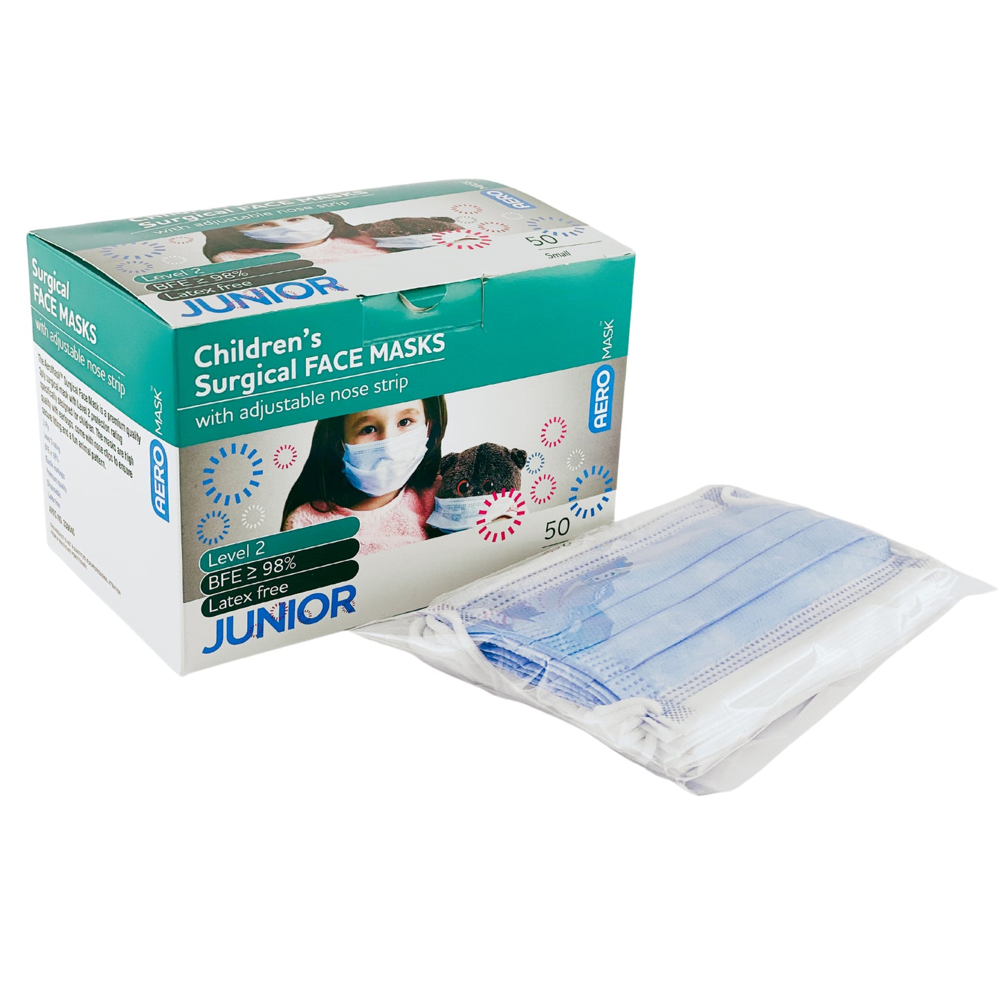 Children's Surgical Face Masks Level 2 (10) - First Aid Distributions