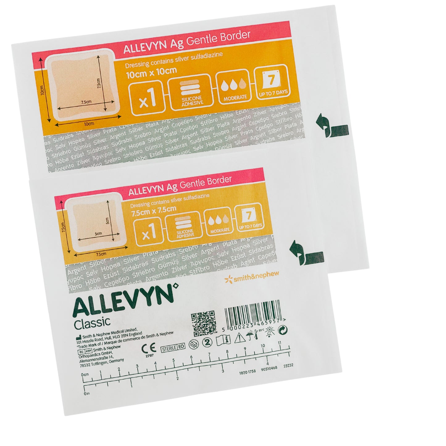 Allevyn AG Gentle Border Silver Dressing (1)