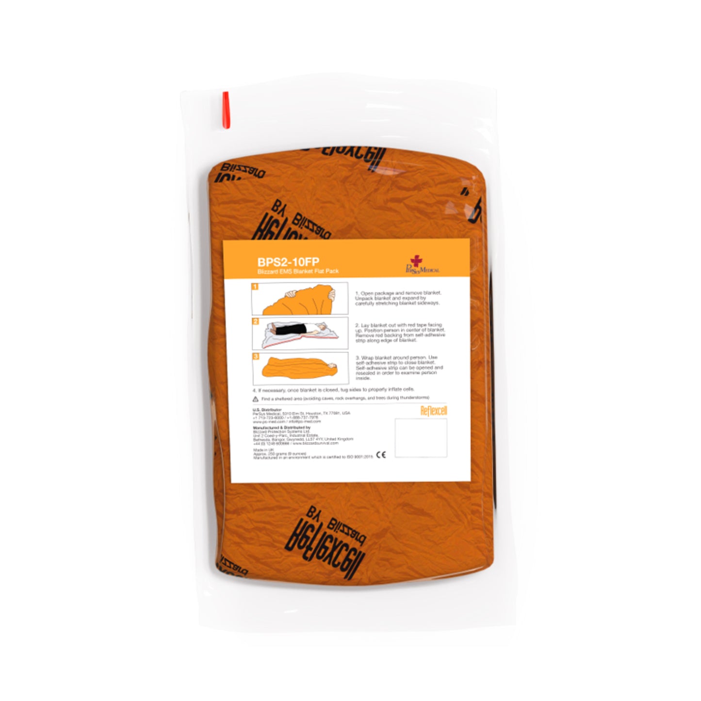 BLIZZARD Orange EMS Trauma Blanket 230 x 196cm (1)