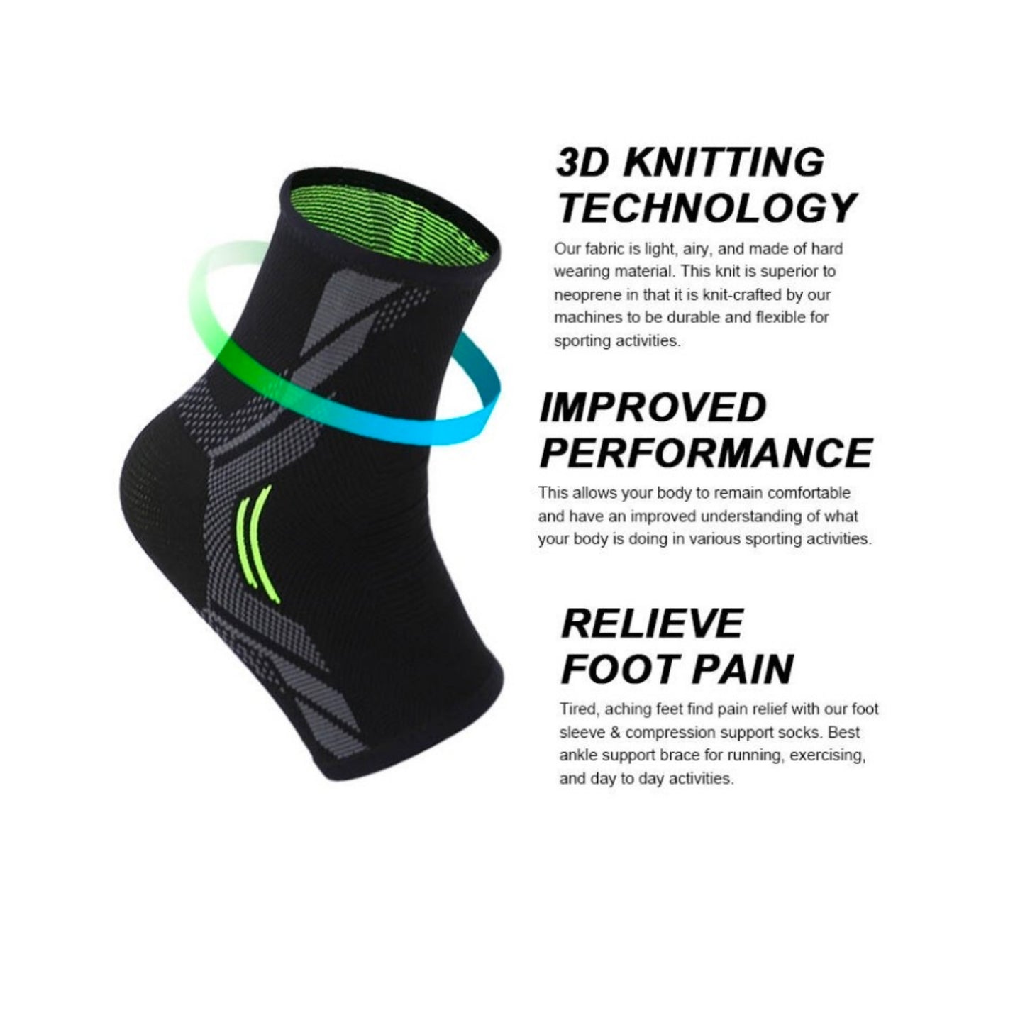 Contoured Sports Ankle Sleeve - Body Assist (1)