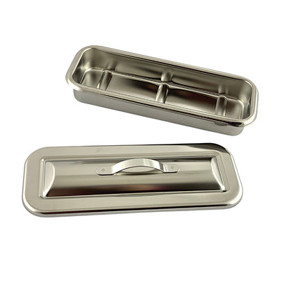 Stainless Steel Catheter Tray with Lid - First Aid Distributions