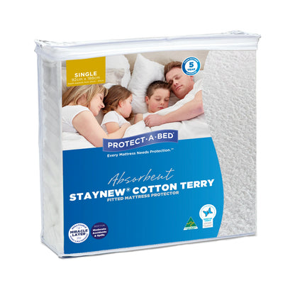 Protect-A-Bed Comfortshield Deluxe Terry Waterproof Fitted Mattress Protector (1)