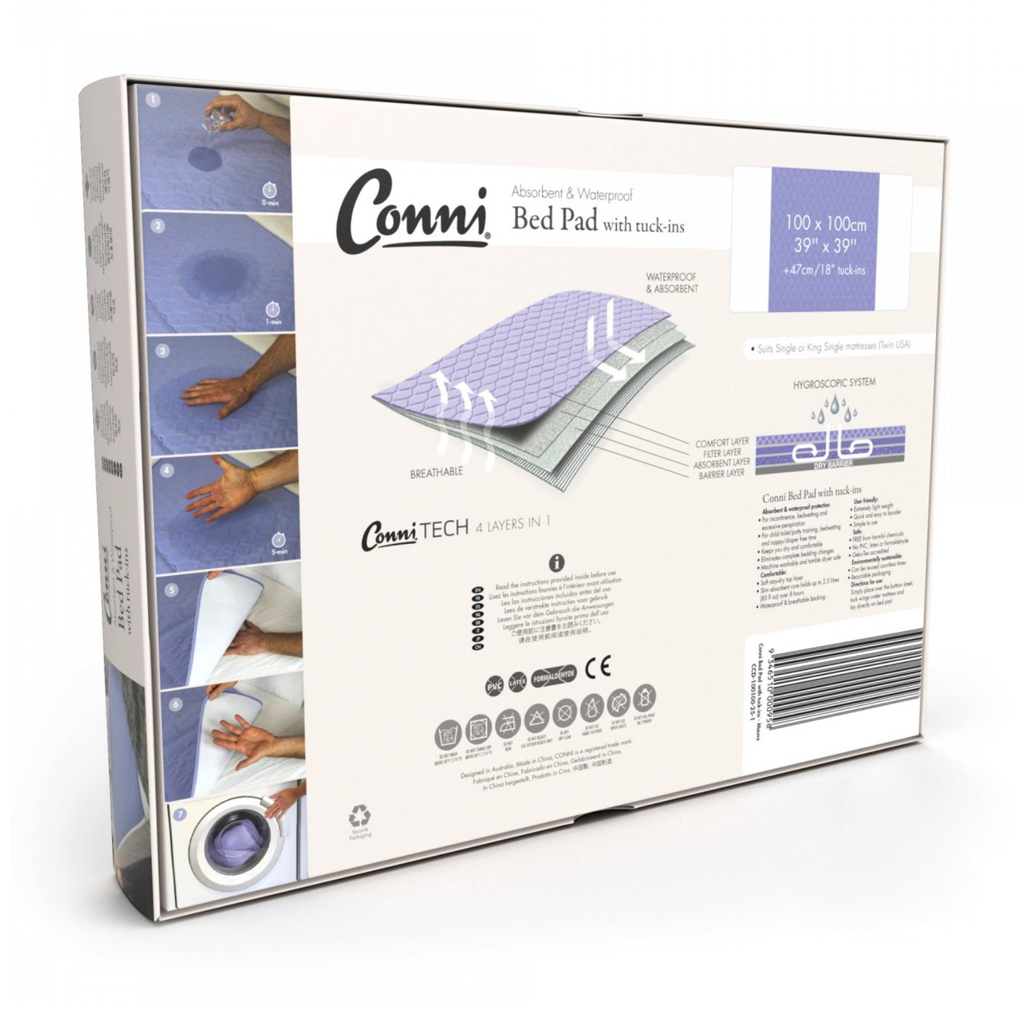 Conni Bed Pad with Tuck In's (1)