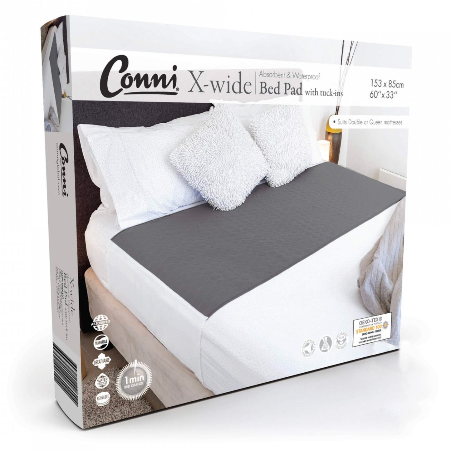 Conni X-Wide Bed Pad With Tuck Ins (1)