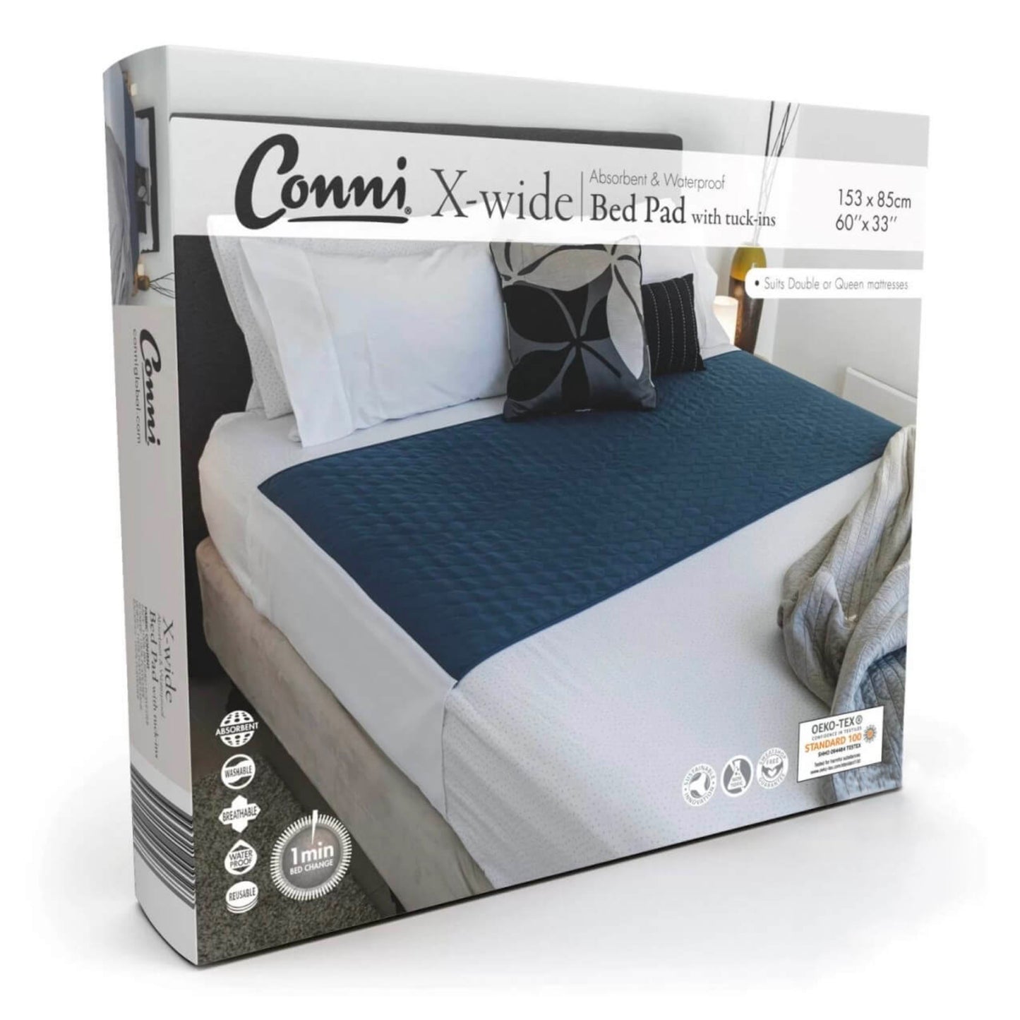 Conni X-Wide Bed Pad With Tuck Ins (1)