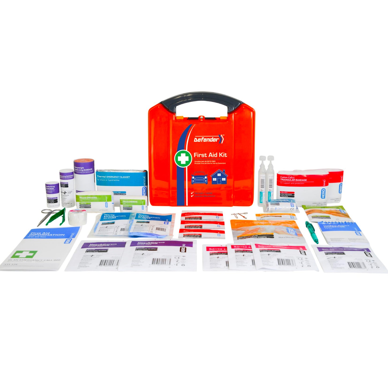 Defender Plastic Case First Aid Kit - AFAK3P - First Aid Distributions