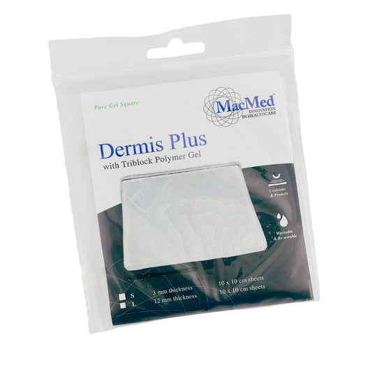 Dermis Plus Gel Pad 3mm 10cm x 10cm (1) - First Aid Distributions