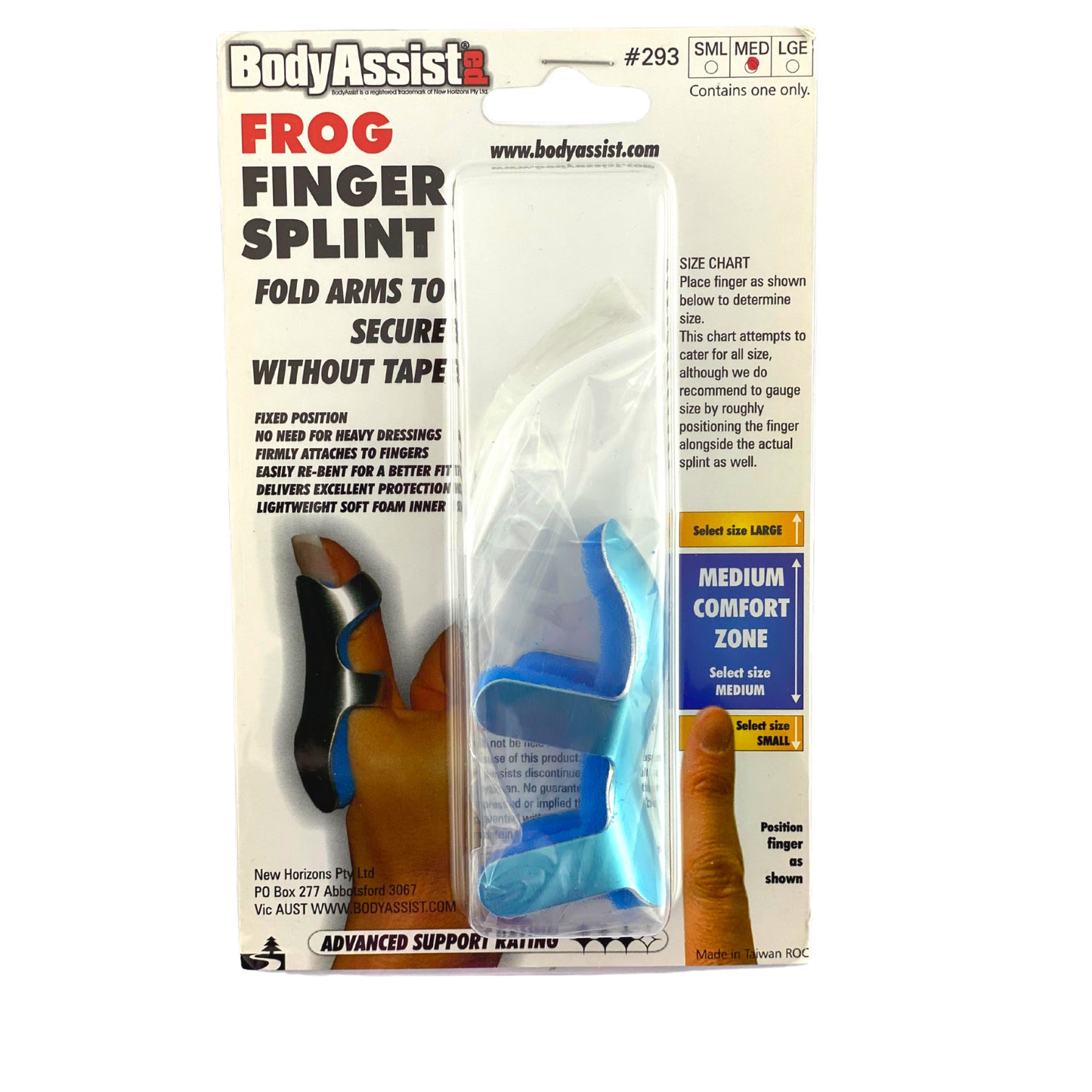 Frog Finger Splint - Body Assist (1) - First Aid Distributions