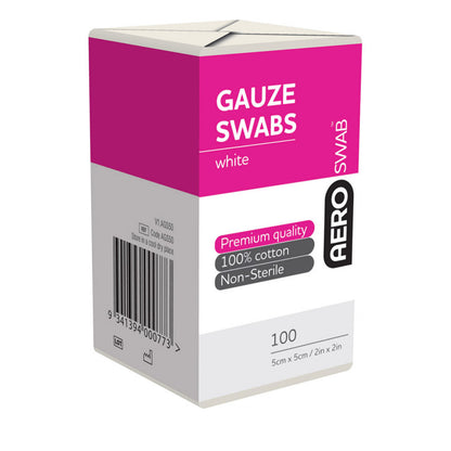 Gauze Swabs 8 Ply - Aero (100) - First Aid Distributions