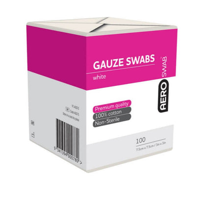 Gauze Swabs 8 Ply - Aero (100) - First Aid Distributions