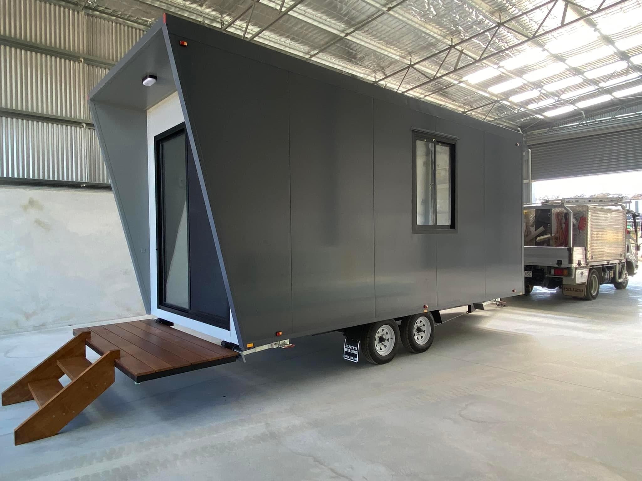 Transportable Office Cabin Tandem Trailer | First Aid Distributions