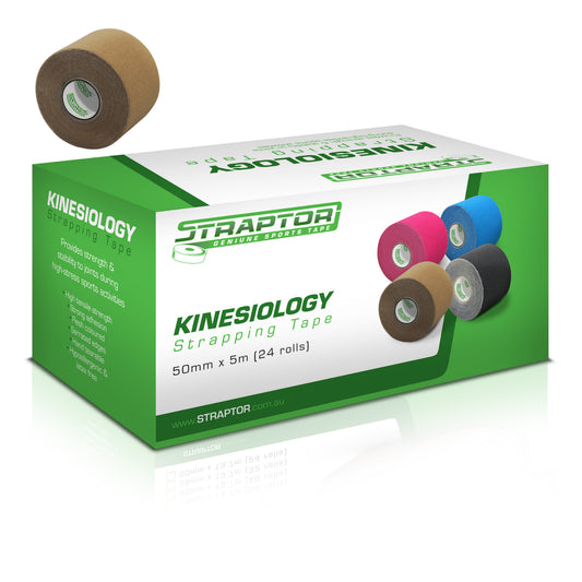 Kinesiology Tape Straptor 50mm x 5m - BEIGE/FLESH (24) - First Aid Distributions