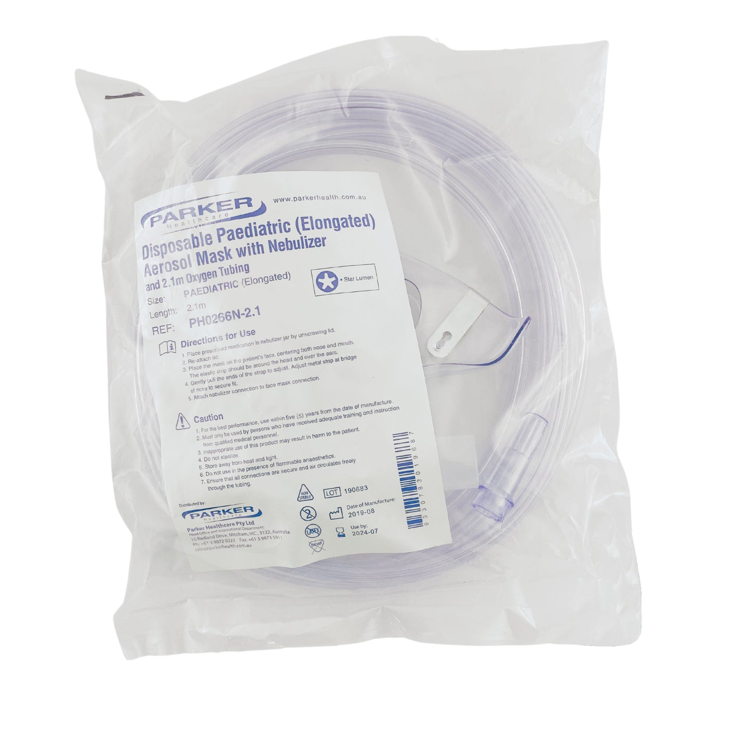 Nebuliser Mask Kit - Tubing, Mask & Bowl (1)