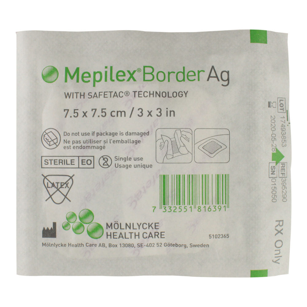 Mepilex Border Ag Silver Dressing (1) - First Aid Distributions