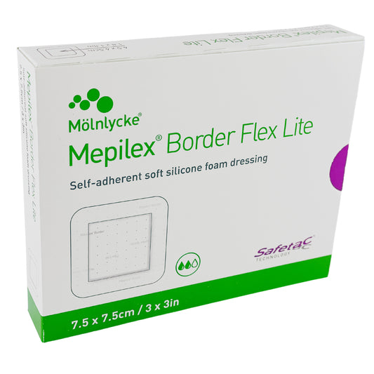 Mepilex Border Flex Lite 7.5cm x 7.5cm Box (5) - First Aid Distributions