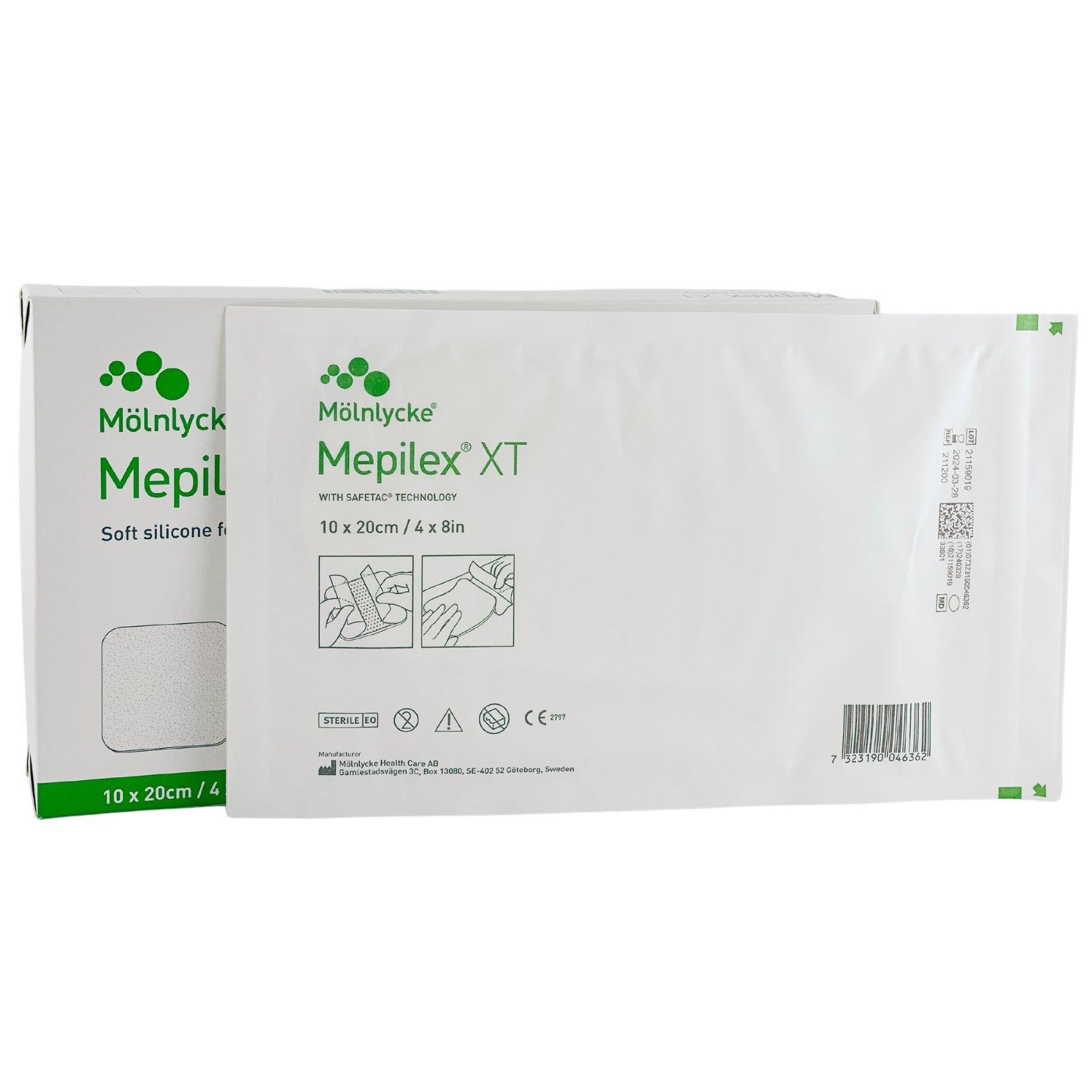 Mepilex XT Foam Dressing 10cm x 20cm Box (5) - First Aid Distributions