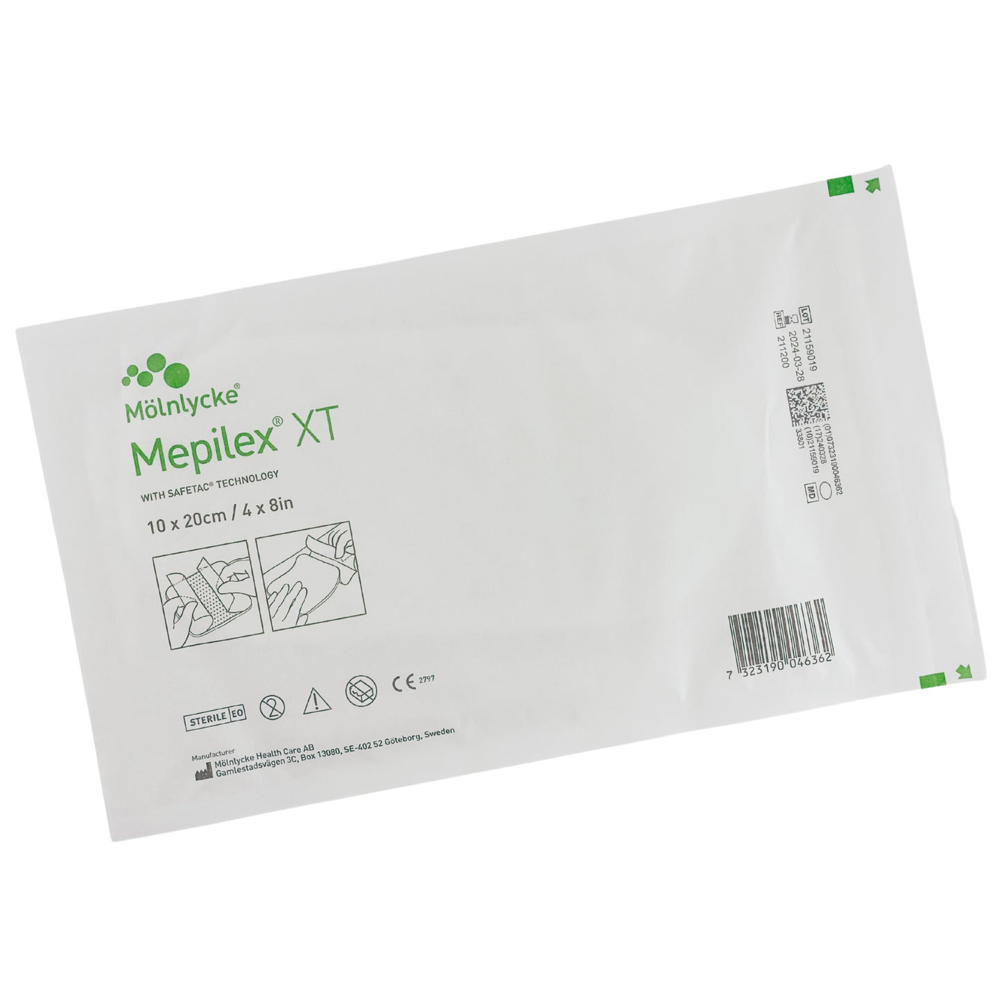 Mepilex XT Foam Dressing 10cm x 20cm Box (5)