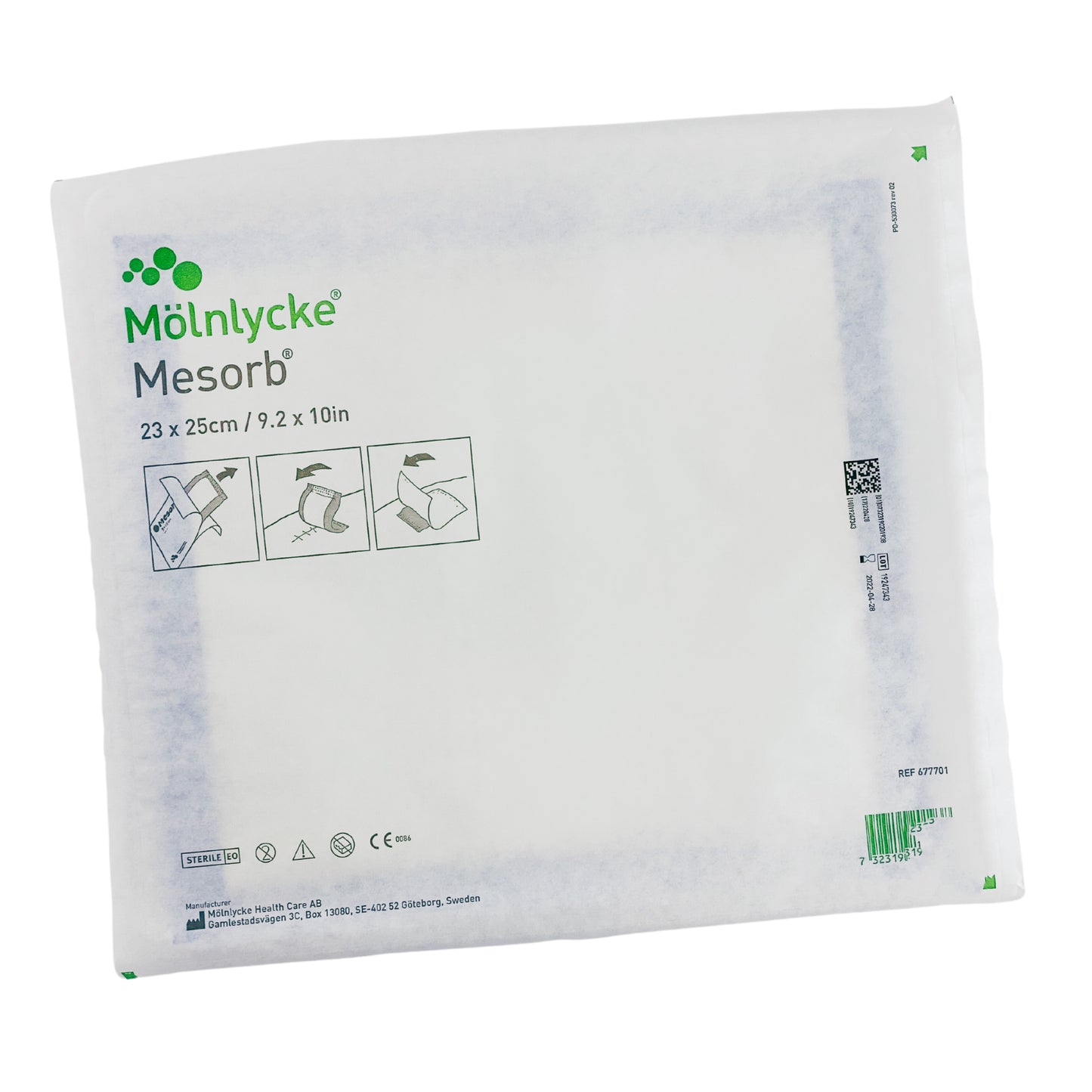 Mesorb Wound Dressing 23cm x 25cm Box (30)