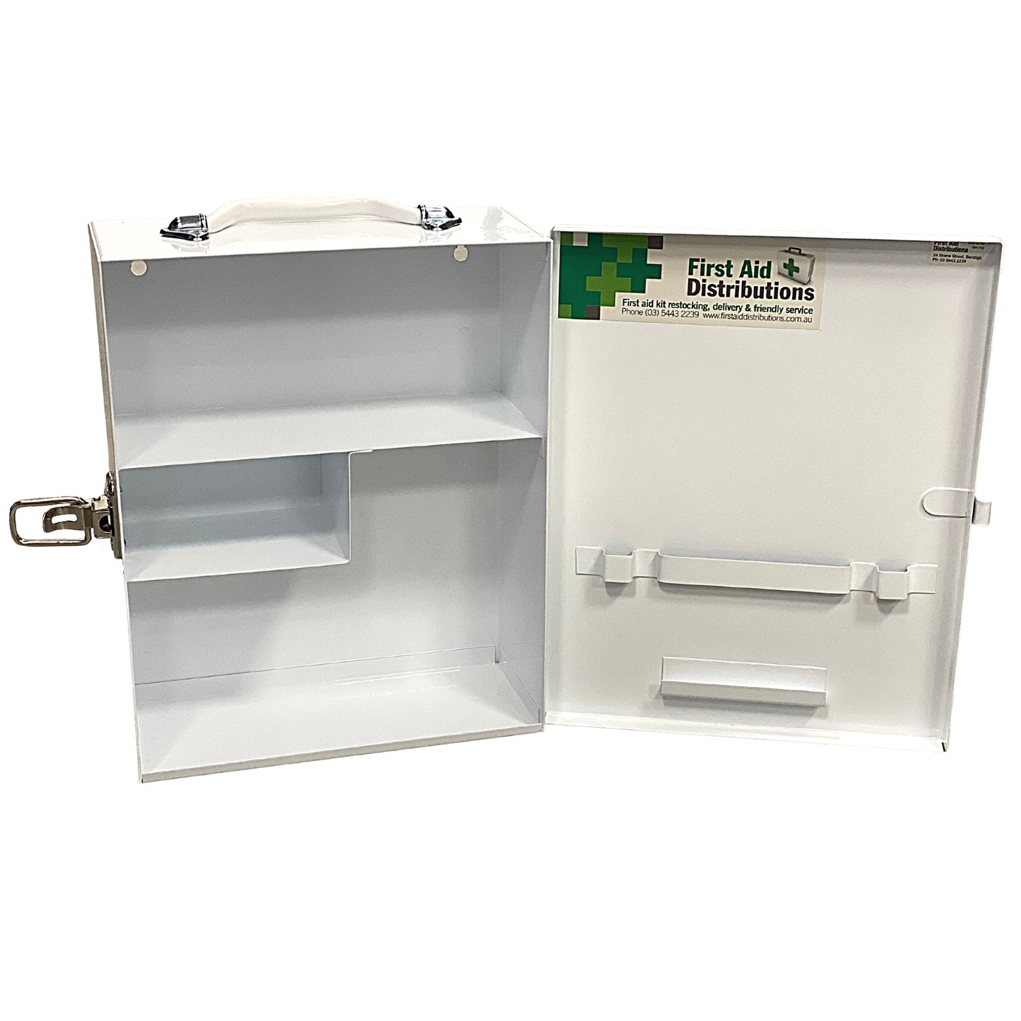 Empty First Aid Metal Cabinet Small - White (1)