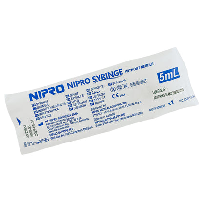 Nipro Syringe Luer Slip 5ml (100)