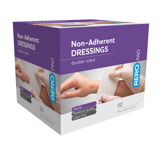 Non Adherent Dressing 7.5cm x 10cm - Aero (50) - First Aid Distributions