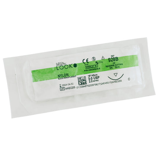 Nylon Suture 3/0 19mm Reverse Cut 45cm (1)