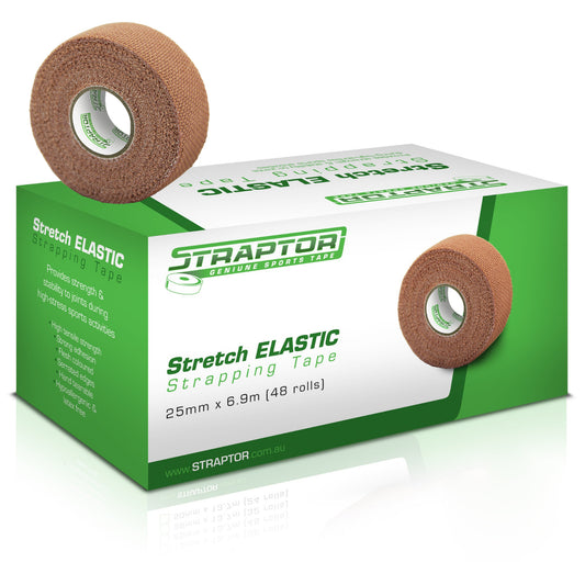 Stretch Elastic Adhesive Bandage Thumb Tape 25mm x 4.5m - Straptor (48)