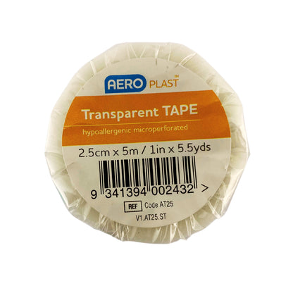 Transparent Transpore Tape 2.5cm x 5m - Aero (1)
