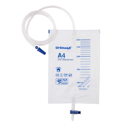 A4 Urinary Drainage Bag 2000ml Sterile - Urimaax (1) - First Aid Distributions