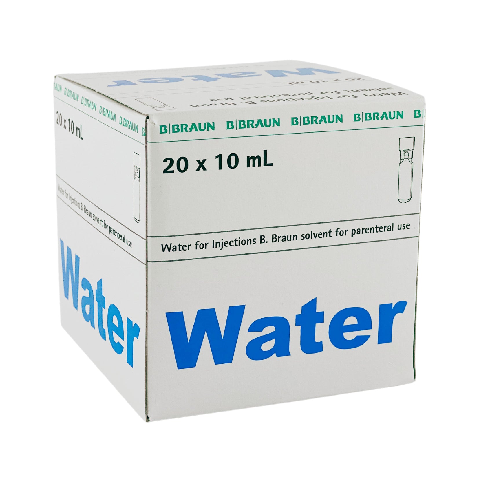 Water for Injection 10ml Box (20) - First Aid Distributions