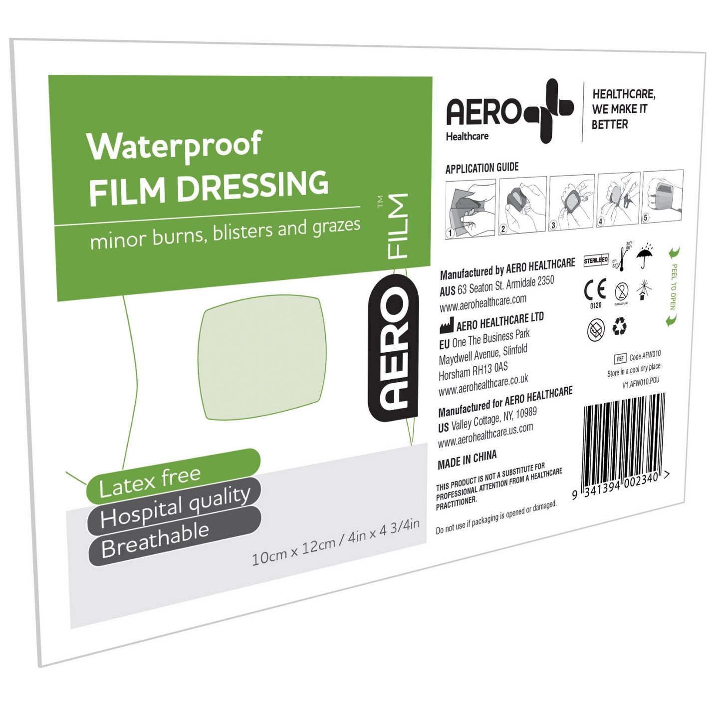 Waterproof Film Dressing - Aero (1) - First Aid Distributions