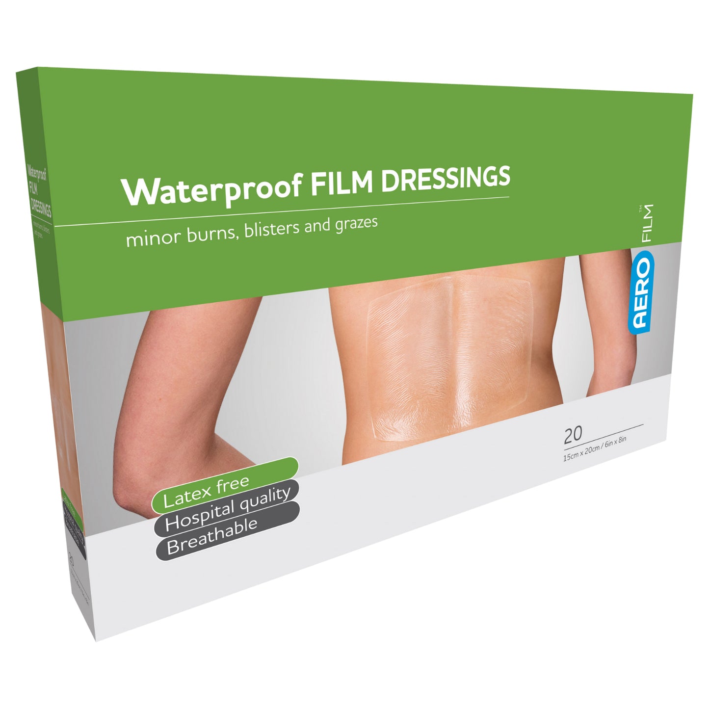 Waterproof Film Dressing 15cm x 20cm - Aero (20) - First Aid Distributions