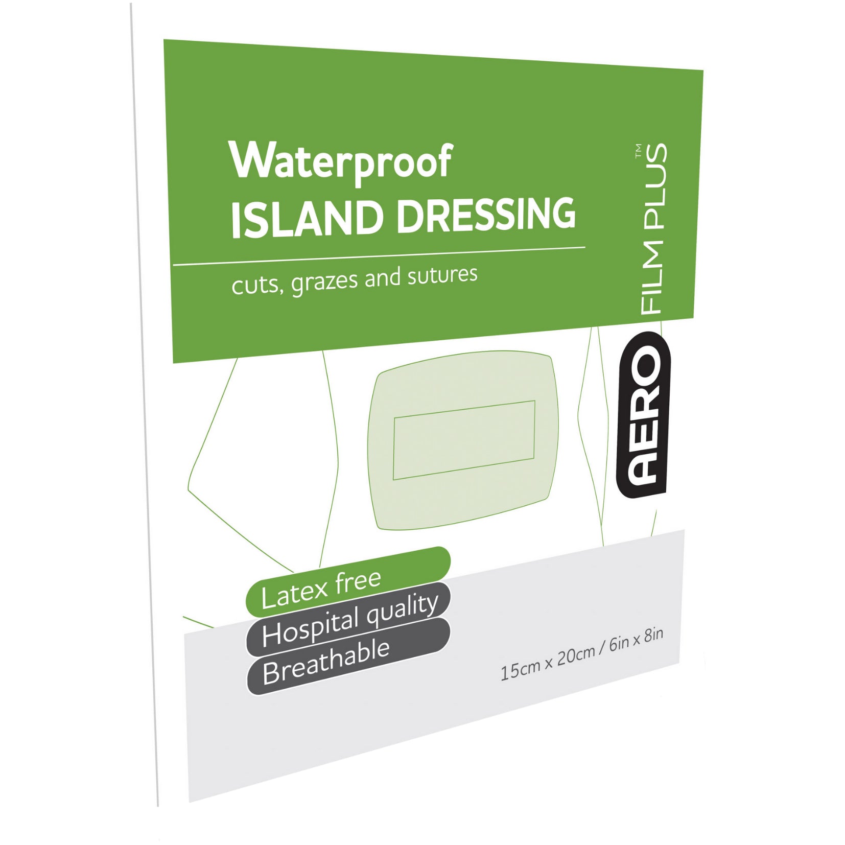 Waterproof Island Dressing 15cm x 20cm - Aero (20) - First Aid Distributions