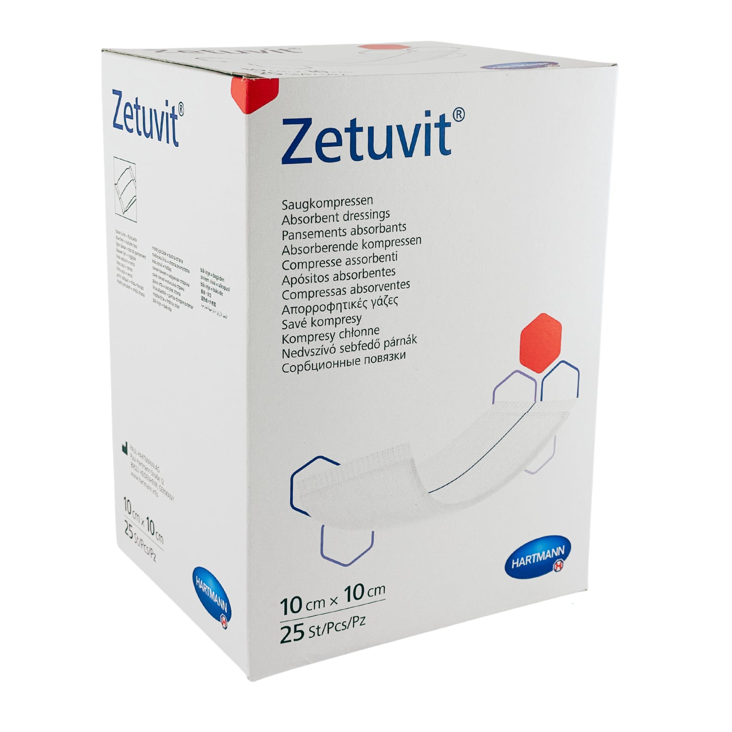 Zetuvit Wound Dressing 10cm x 10cm Box (25)