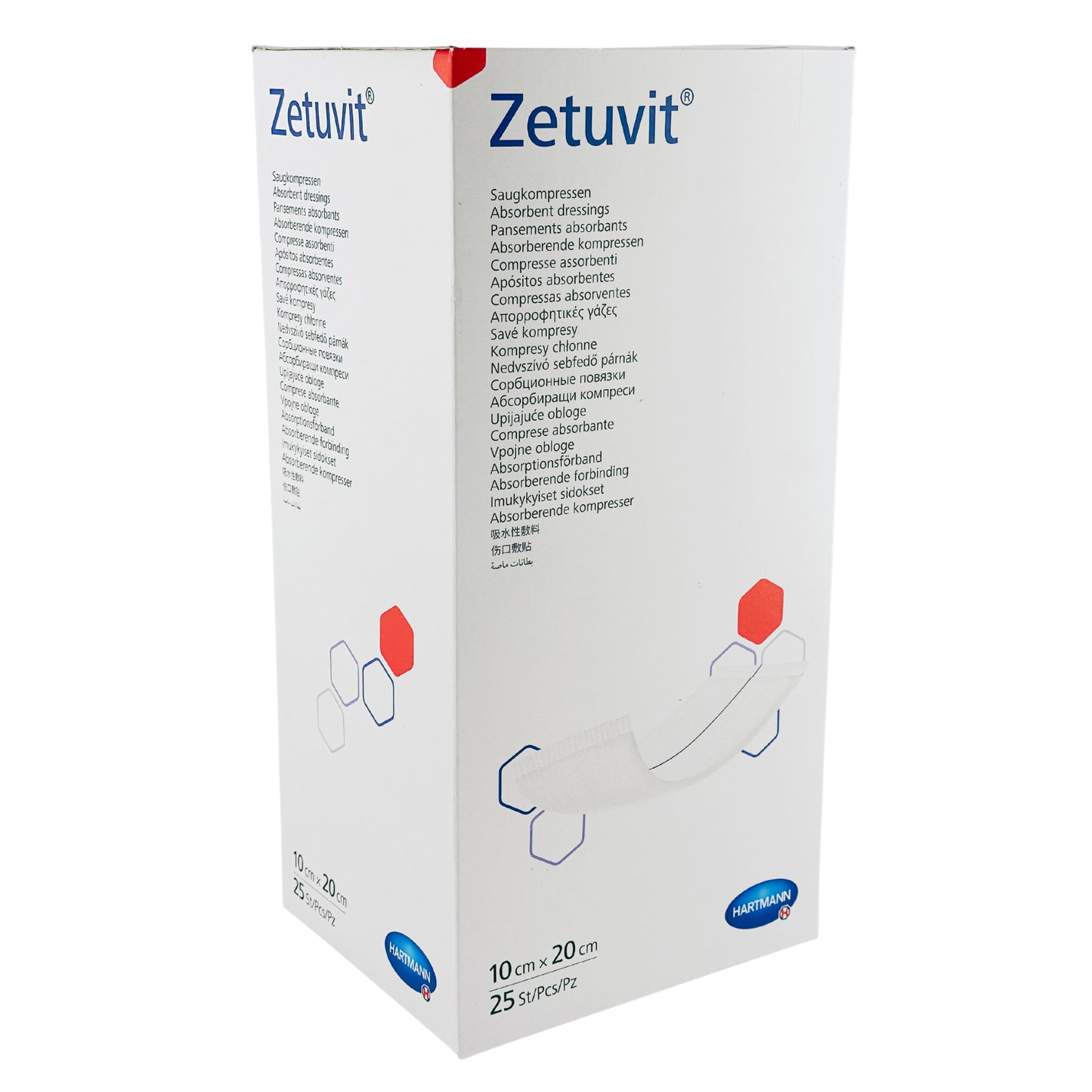 Zetuvit Wound Dressing 10cm x 20cm Box (25)