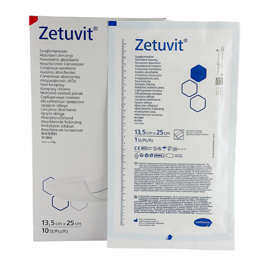 Zetuvit Wound Dressing 13.5cm x 25cm Box (10) - First Aid Distributions