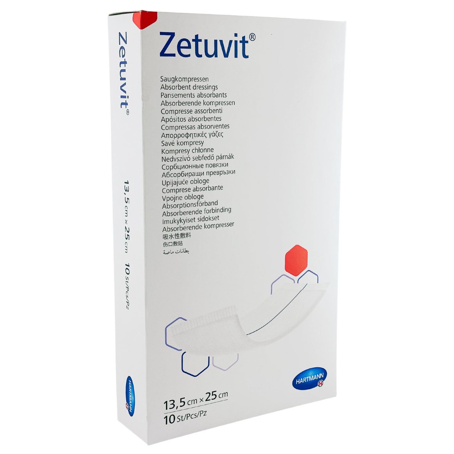 Zetuvit Wound Dressing 13.5cm x 25cm Box (10)