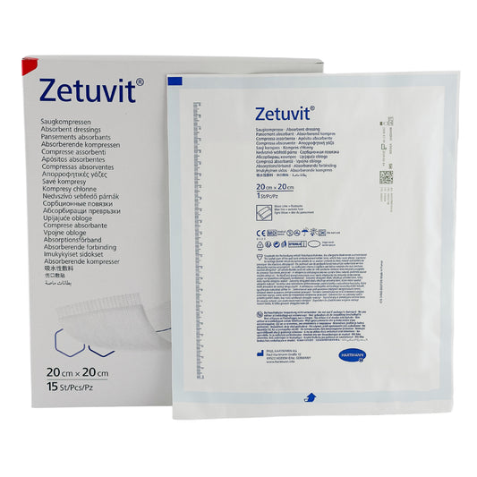 Zetuvit Wound Dressing 20cm x 20cm Box (15) - First Aid Distributions