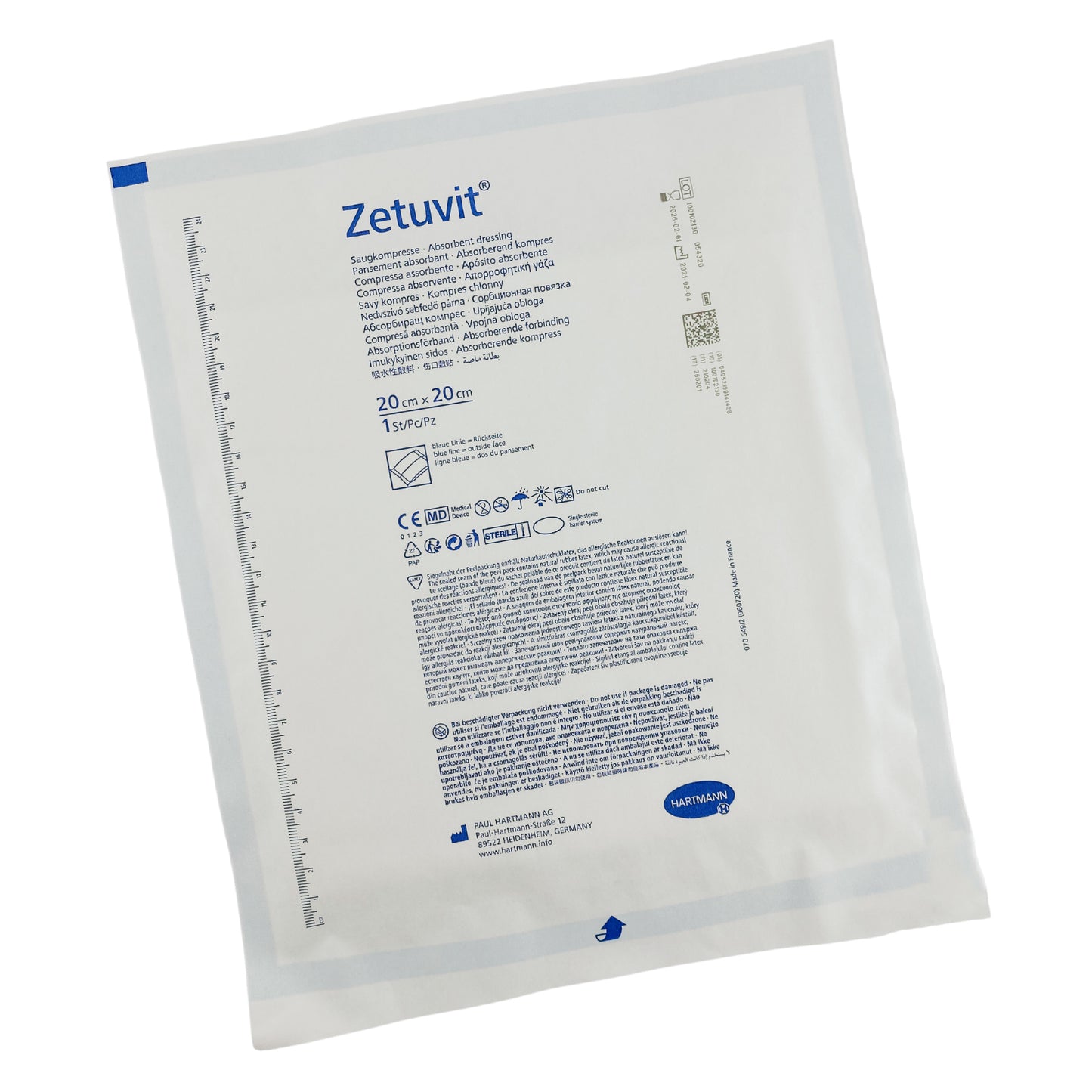 Zetuvit Wound Dressing 20cm x 20cm Box (15)