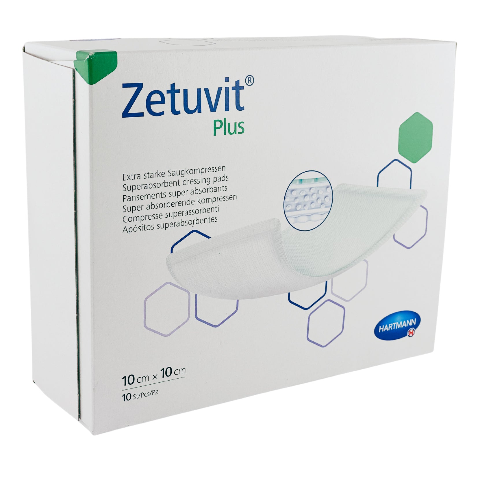 Zetuvit Plus Wound Dressing 10cm x 10cm Box (10) - First Aid Distributions