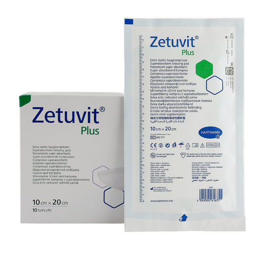 Zetuvit Plus Wound Dressing 10cm x 20cm Box (10)