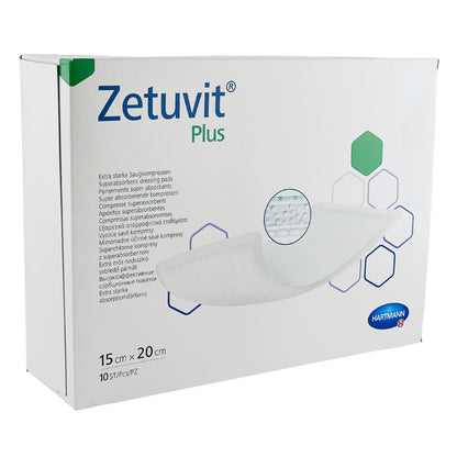 Zetuvit Plus Wound Dressing 15cm x 20cm Box (10) - First Aid Distributions